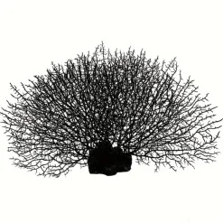 DOWNYPAWS - Décoration en corail en silicone pour aquarium, arbre de corail noir