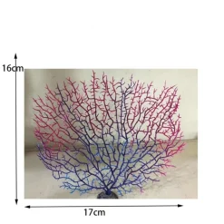 DOWNYPAWS - Décoration en corail et micro-plantes pour aquarium violet