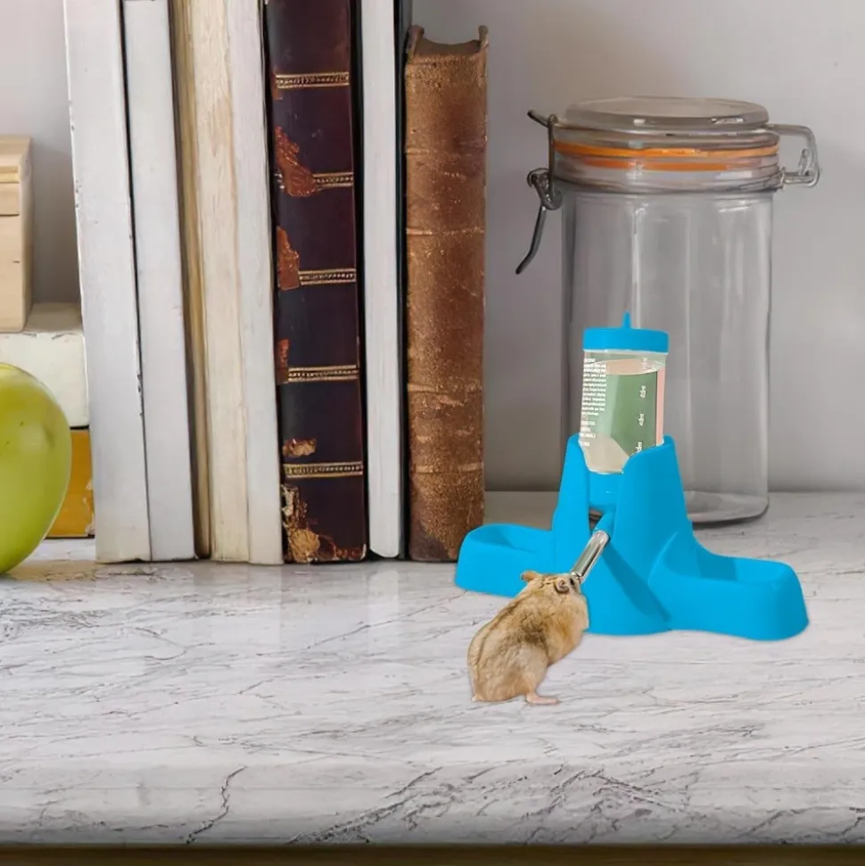 DOWNYPAWS - Distributeur d'eau - 80ml avec support biberon pour petits animaux