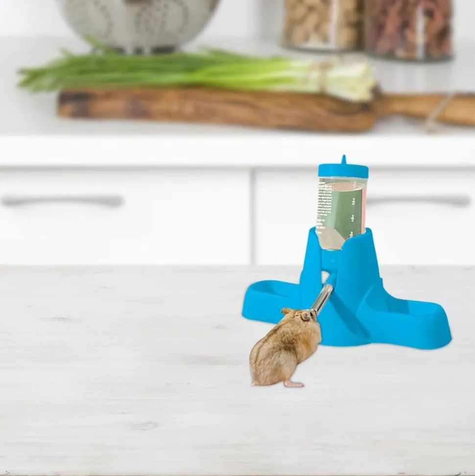 DOWNYPAWS - Distributeur d'eau - 80ml avec support biberon pour petits animaux