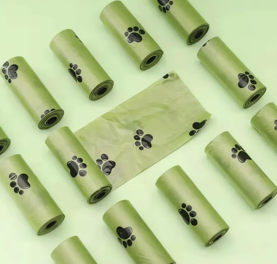 DOWNYPAWS - Distributeur de sacs à crottes pour chiens - plastique biodégradable, boîte de 12