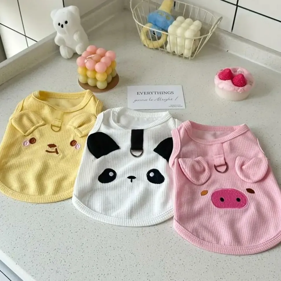 DOWNYPAWS - Ensemble de vêtements pour animaux de compagnie (printemps - été, 3 pièces)