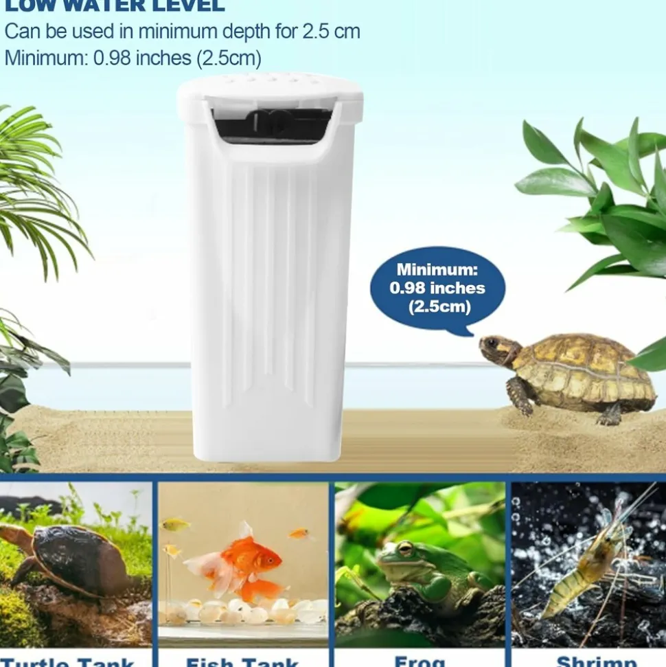 DOWNYPAWS - Filtre 3.5w submersible - pour poissons/reptiles