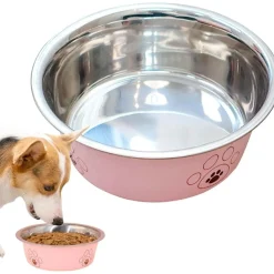 DOWNYPAWS - Gamelle en acier inoxydable pour chien et chat