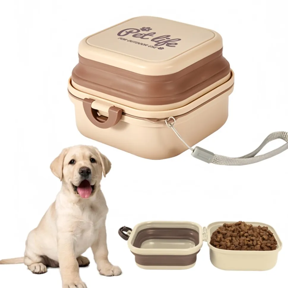 DOWNYPAWS - Gamelle pliable 2 en 1 pour chien