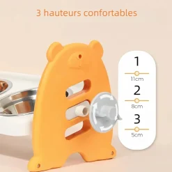 DOWNYPAWS - Gamelles surélevées pour chats et chiens