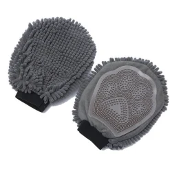 DOWNYPAWS - Gants de massage et d'épilation pour le bain et le toilettage des animaux de compagnie
