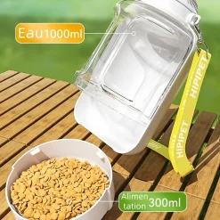 DOWNYPAWS - Gourde pour chien avec nourriture