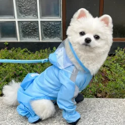 DOWNYPAWS - Imperméable pour chien- avec sac de rangement-taille m : longueur du dos : 32 cm