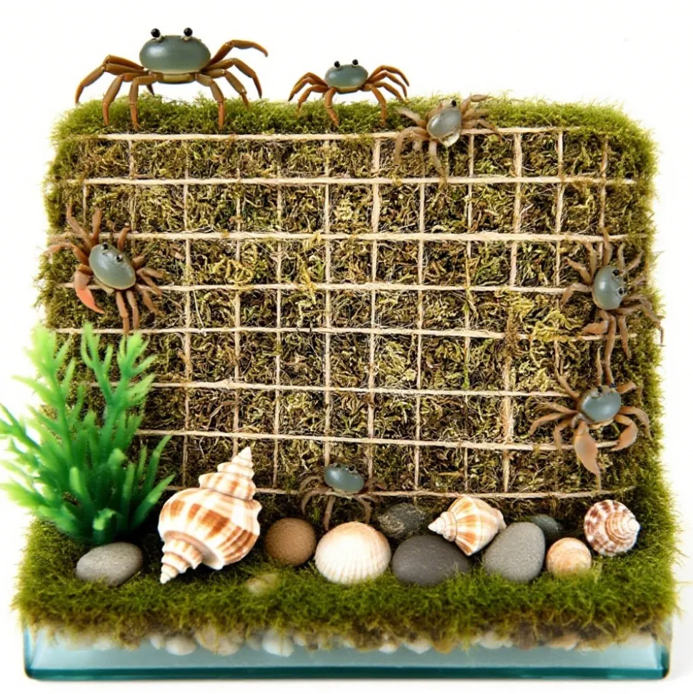 DOWNYPAWS - Jeu d'escalade pour hermit crab et escargot 2 pièces