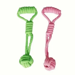 DOWNYPAWS - Jouet En Corde Durable Avec Balle Pour Chien - Jouet à Mâcher Et Tirer Pour Toutes Les Races