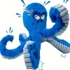 DOWNYPAWS - Jouet En Peluche Blue Octopus Pour Chien - Idéal Pour Nettoyage Dentaire Des Chiens De Taille Moyenne Et Grande