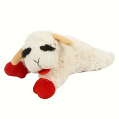 DOWNYPAWS - Jouet En Peluche Couineur En Forme De Mouton - Jouet Interactif à Mâcher Pour Chien