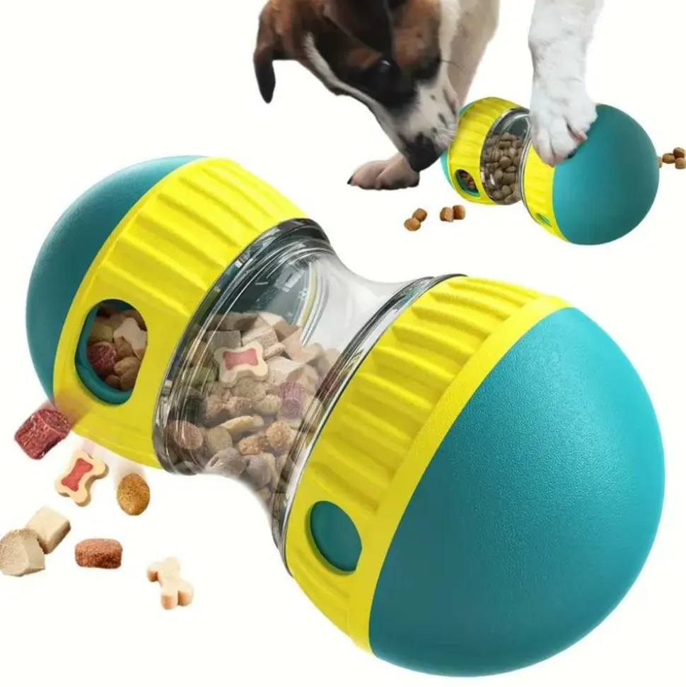 DOWNYPAWS - Jouet Interactif Distributeur De Friandises Pour Chien - Balle De Santé Dentaire Résistante