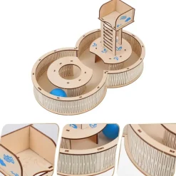 DOWNYPAWS - Jouet labyrinthe - en bois pour croissance saine