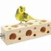 DOWNYPAWS - Jouet à mâcher - en bois de pin, avec trous, durable