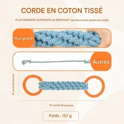 DOWNYPAWS - Jouets en corde, jouets de tir à la corde atténuation de l'anxiété, matériau durable, bonne dimension, conception fonctionnelle