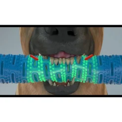 DOWNYPAWS - Jouets à mâcher pour chiens-jouet os à mâcher pour chienamovible-bleu 26*5*5cm