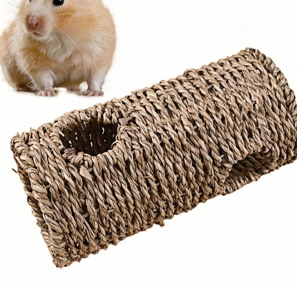 DOWNYPAWS - Jouet tunnel et systèmes de tubes - interactif sûr, favorise mouvements et enrichit cage