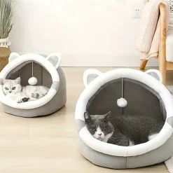 DOWNYPAWS - Lit Douillet En Forme De Grotte Pour Chat