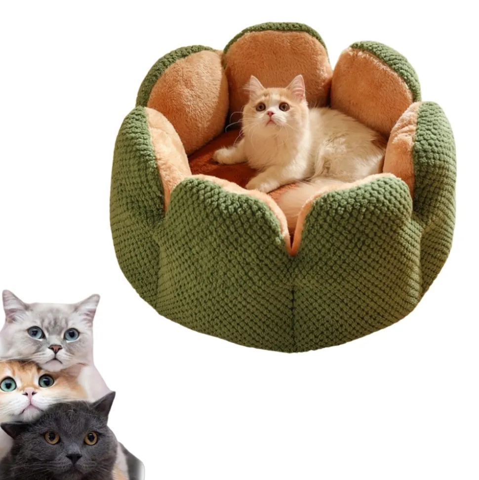 DOWNYPAWS - Lit pour chat en forme de pétale