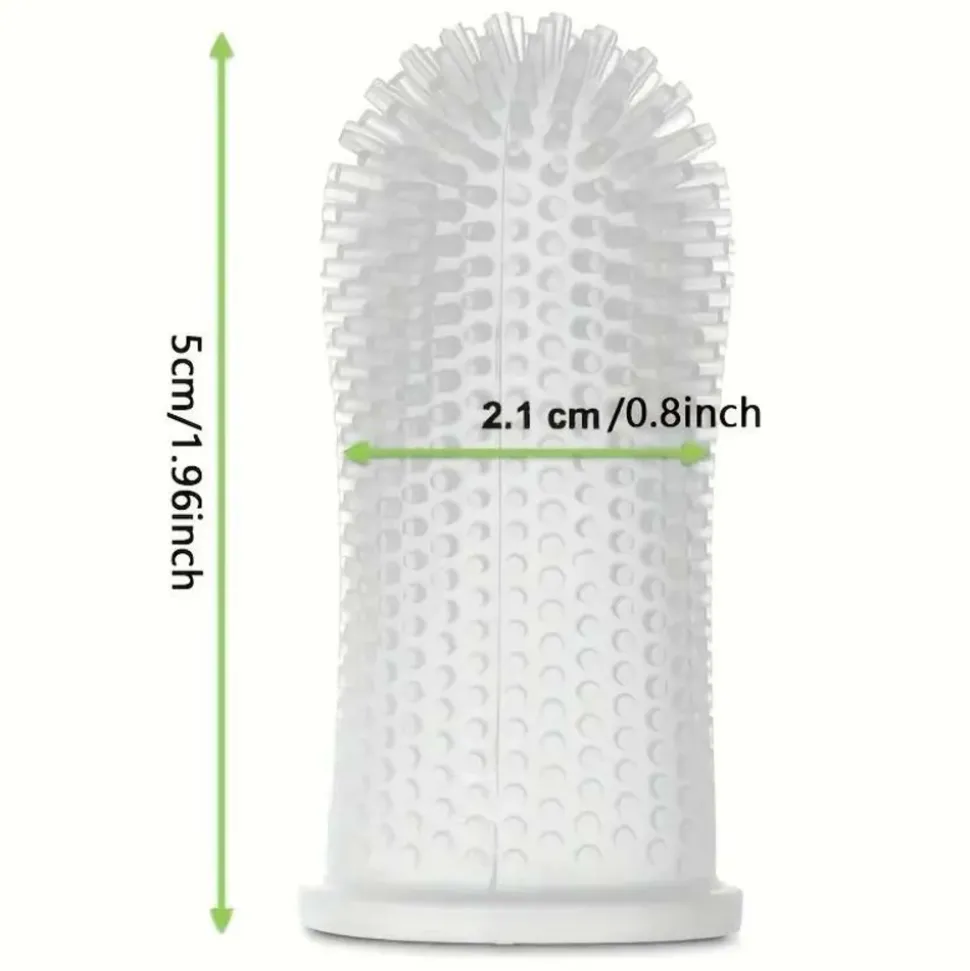 DOWNYPAWS - Lot de 4 brosses à dents ultra - douces pour chiens et chats