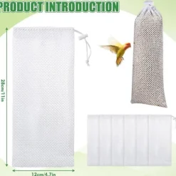 DOWNYPAWS - Lot de 6 mangeoires à chaussettes pour oiseaux sauvages