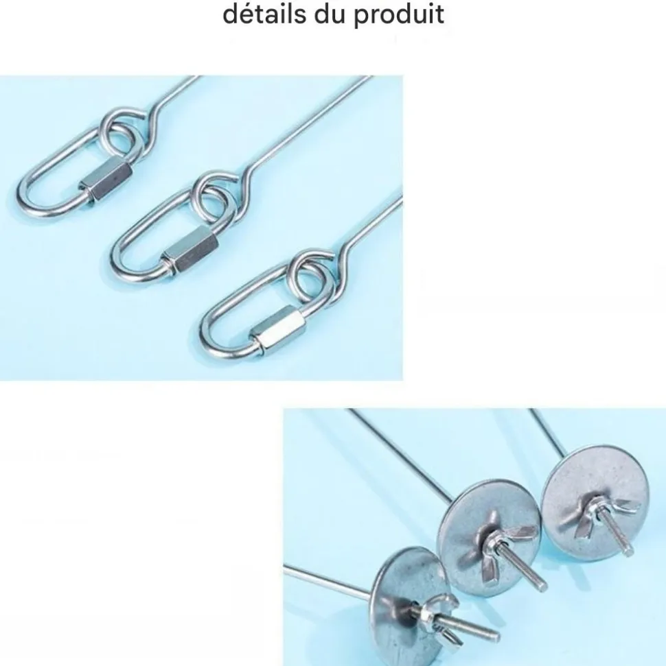 DOWNYPAWS - Mangeoire brochette perroquet lot de 2