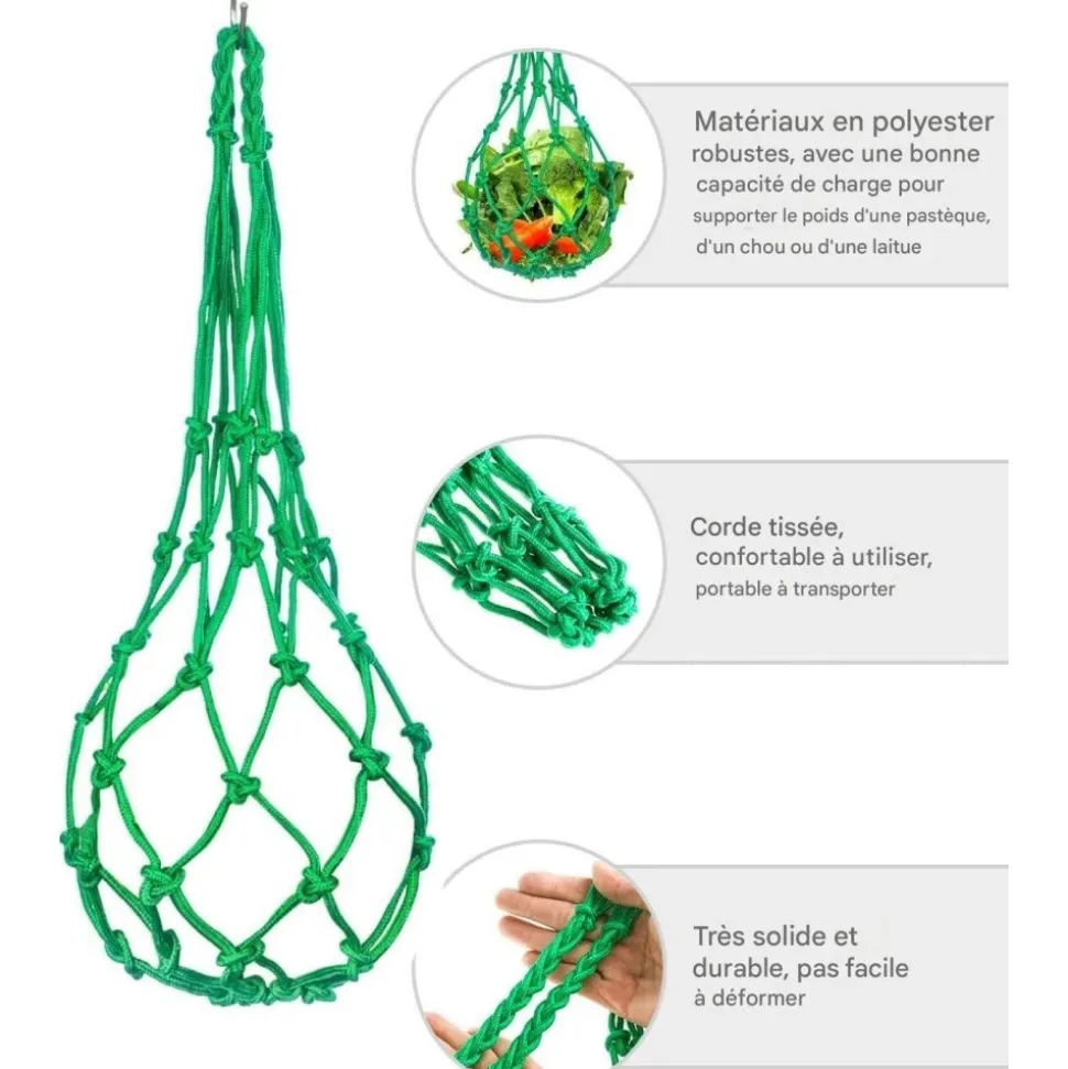 DOWNYPAWS - Mangeoire fruits légumes poulet lot 3 60cm