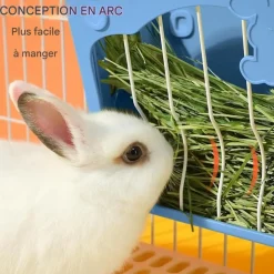 DOWNYPAWS - Mangeoire pour petits animaux - râtelier à foin suspendu