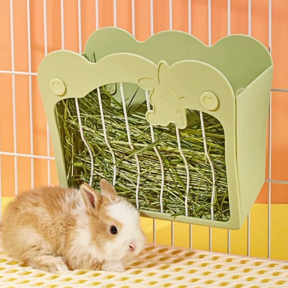 DOWNYPAWS - Mangeoire pour petits animaux - râtelier à foin suspendu