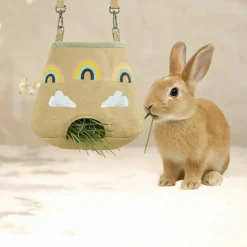 DOWNYPAWS - Mangeoire suspendue pour lapin et petit animal - pratique