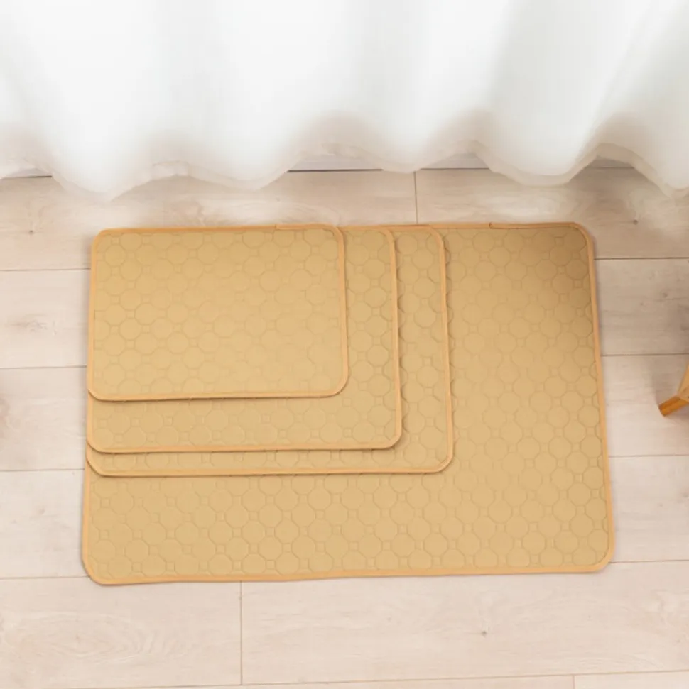 DOWNYPAWS - Nappe anti-urine pour animaux de compagnie réutilisable 90*140cm beige