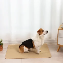 DOWNYPAWS - Nappe anti-urine pour animaux de compagnie réutilisable 30*30cm beige