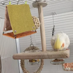 DOWNYPAWS - Nid d'oiseau en imitation rotin