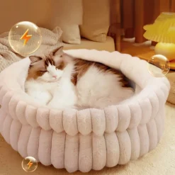 DOWNYPAWS - Nid pour chien et chat de petite taille, coussin épaissi et grand, 50*50cm