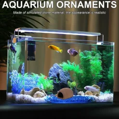 DOWNYPAWS - 3 ornements céramique pour aquarium - cachette sûre
