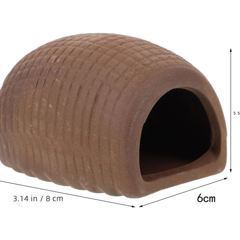 DOWNYPAWS - 3 ornements céramique pour aquarium - cachette sûre