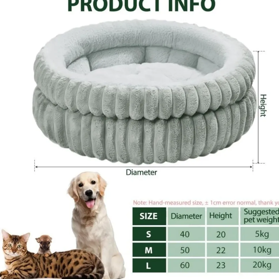 DOWNYPAWS - Panier - pour chats et chiens lavable