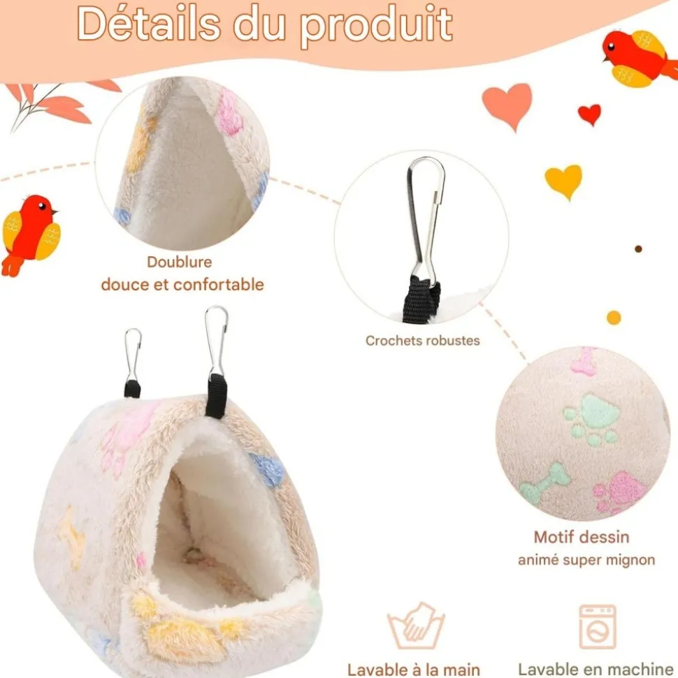 DOWNYPAWS - Panier pour cochons d’inde hamsters chinchilla écureuil hérisson