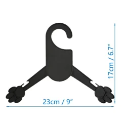 DOWNYPAWS - Pendentifs pour vêtements - plastique noir taille petite 20 pièces