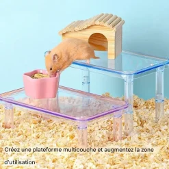 DOWNYPAWS - Plateformes - lot de 3, plastique, pieds, hauteur réglable