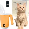 DOWNYPAWS - Ramasse - crottes portables pour litière de chat et chien : distribue sacs intégrés avec rouleau sans contact orange taille moyenne