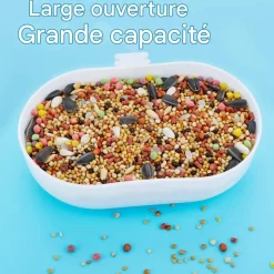 DOWNYPAWS - Récipient d'alimentation pour oiseaux - plastique en lot de 3