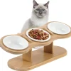 DOWNYPAWS - Réglablegamelle surélevée pour chat