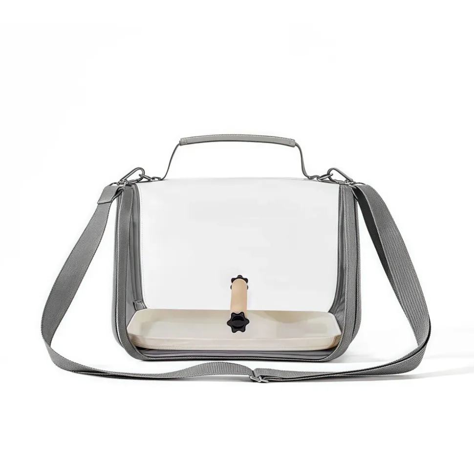 DOWNYPAWS - Sac de voyage léger respirant portable et pliable pour animaux de compagnie - cage à oiseaux pour perroquets à porter à une épaule