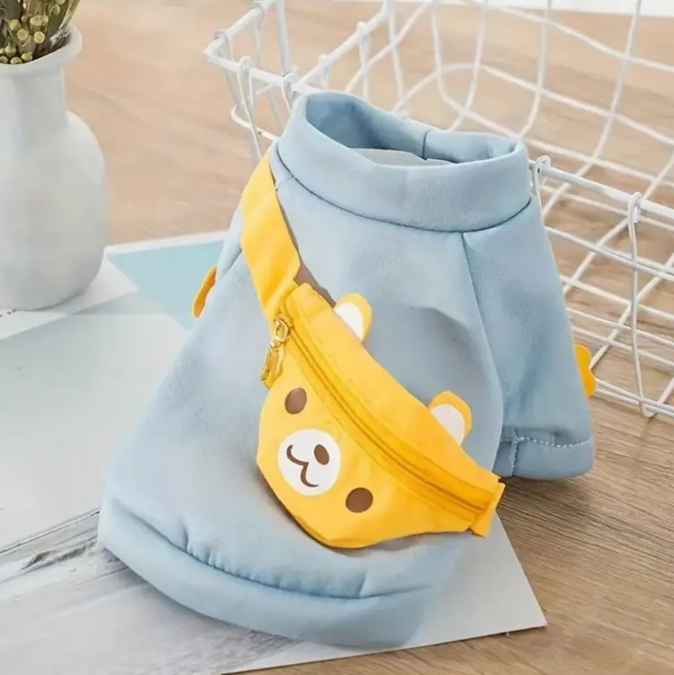 DOWNYPAWS - Sweat - shirt pour chien, décoré d'un sac d'ours de dessin animé