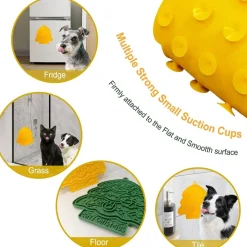 DOWNYPAWS - Tapis de léchage silicone pour chien et chat - arbre de noël