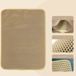 DOWNYPAWS - Tapis de litière pour chat kaki 45*60cm