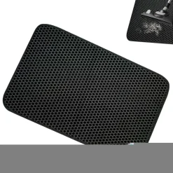DOWNYPAWS - Tapis de litière pour chat noir 40*50cm